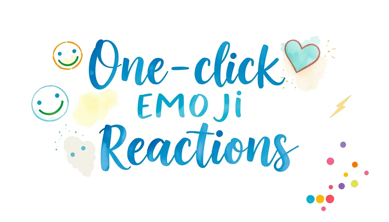 One-click emoji reactions on Slack