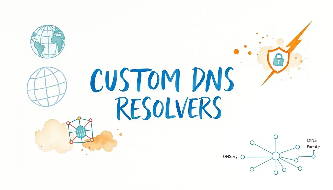 dnsmasq - Custom DNS resolvers for specific domains