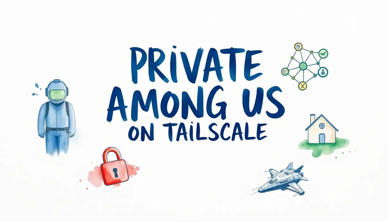 Private Among Us games on the Tailscale network