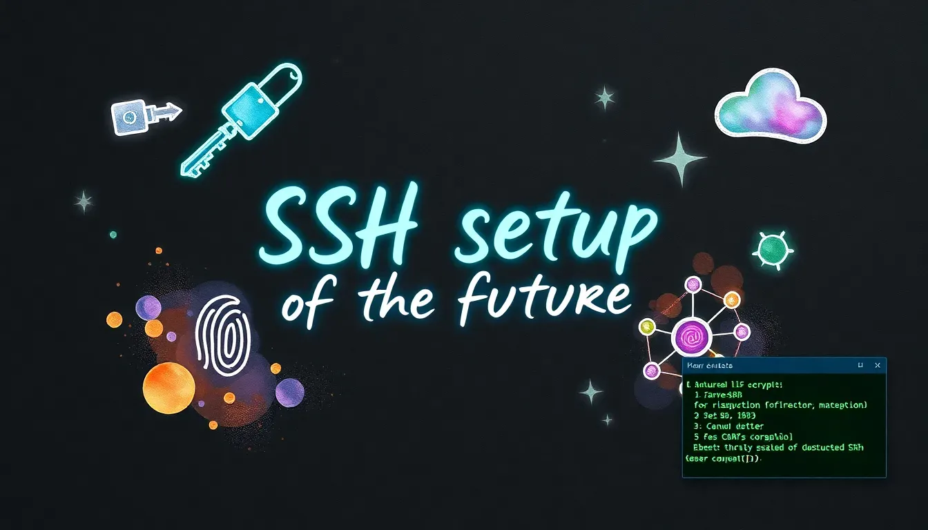 SSH setup of the future