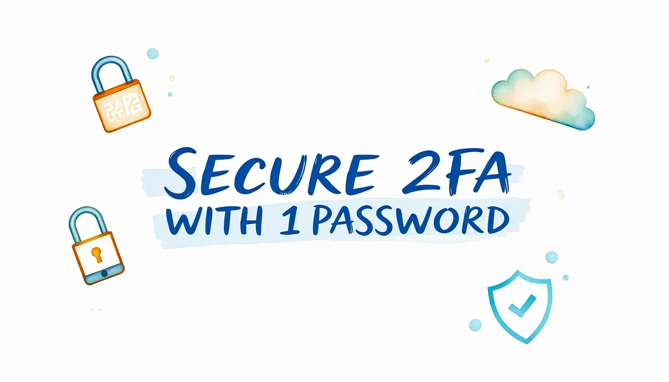 Storing 2FA codes on my 1Password