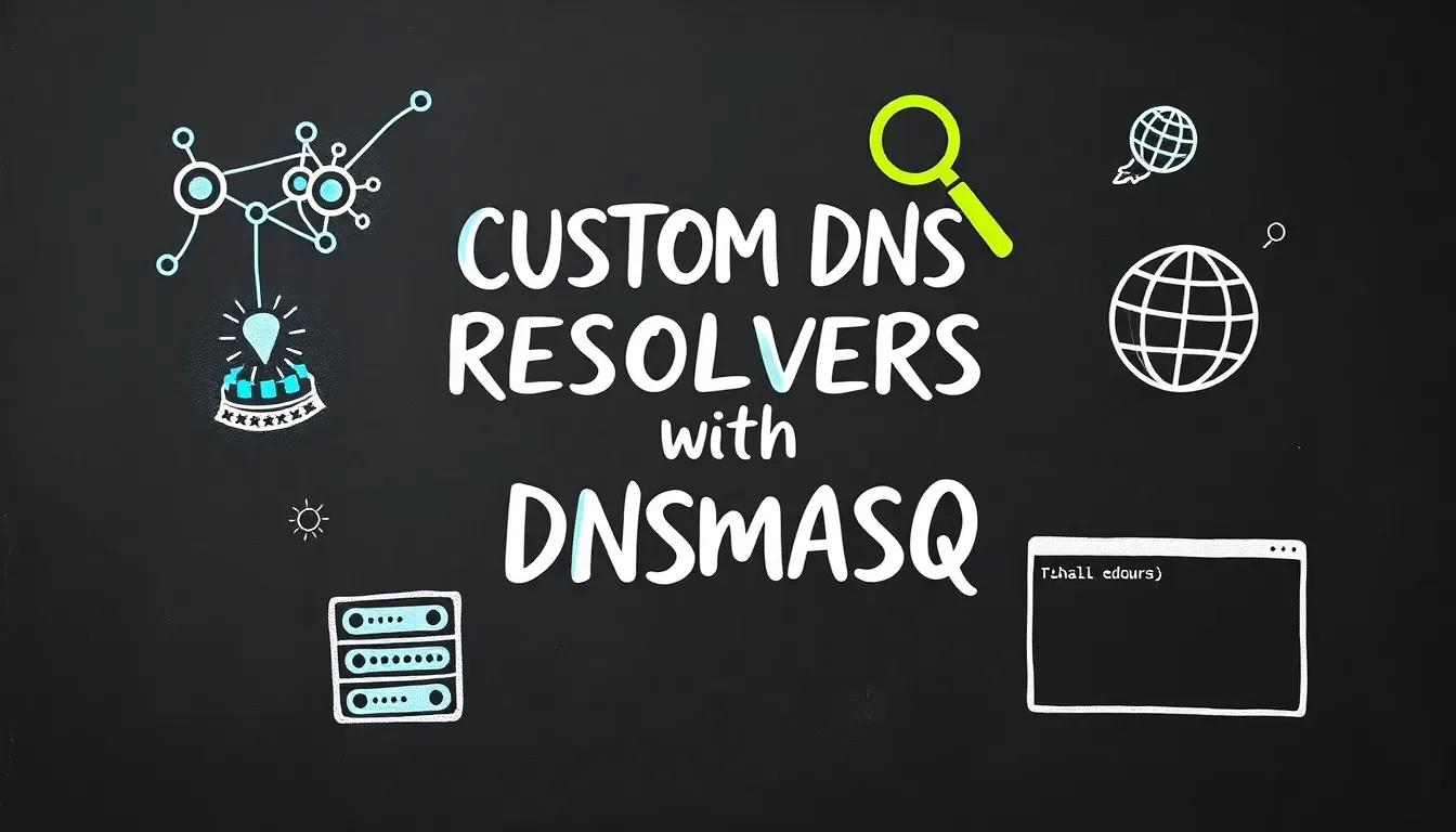 dnsmasq - Custom DNS resolvers for specific domains