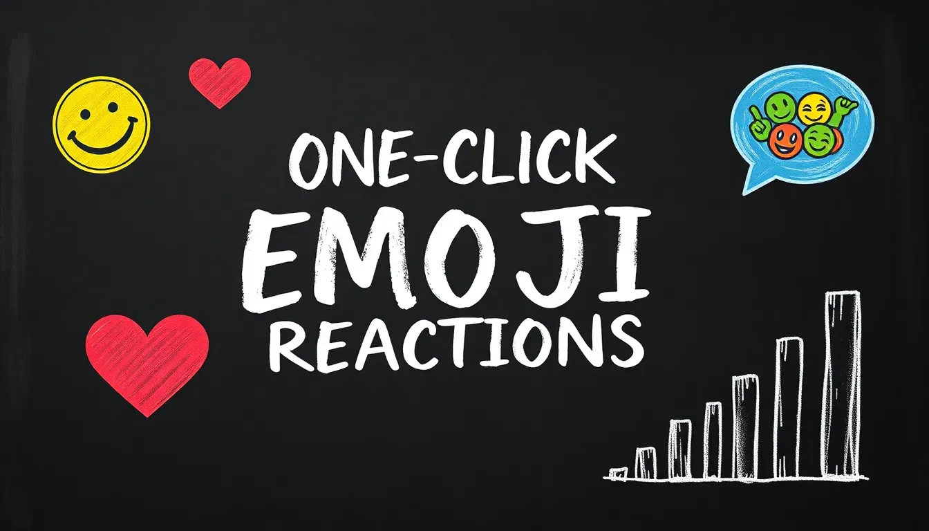 One-click emoji reactions on Slack