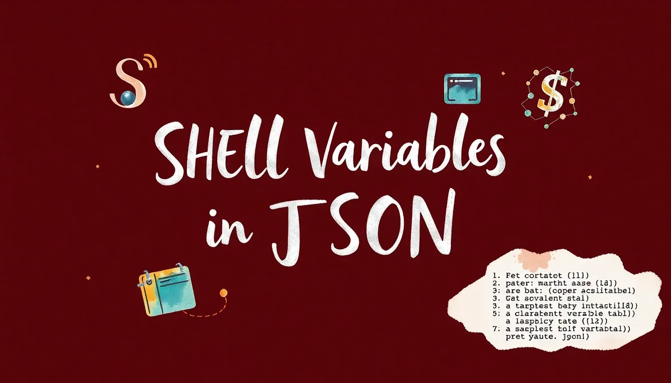 Making Shell Variables Work in JSON